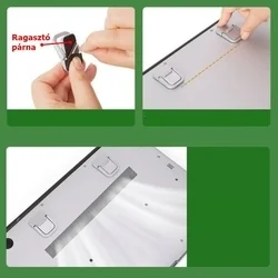 Univerzális laptop kitámasztó klipsz - ezüst, műanyag-3