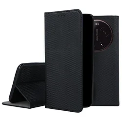 Telefontok Xiaomi 17 Ultra - fekete mágneses szilikon keretes könyvtok-3