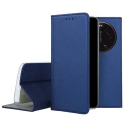 Telefontok Xiaomi 17 Ultra - kék mágneses szilikon keretes könyvtok-3