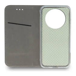 Telefontok Xiaomi 17 Ultra - Smart Magnetic burgundy szilikon keretes mágneses könyvtok-3