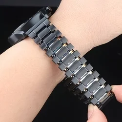 Okosóra szíj - Xiaomi Watch S4 / Watch S4 Sport - fekete rugalmas fém szíj (22 mm)-2