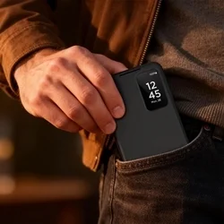 Telefontok Samsung Galaxy A37 5G - Tech-Protect Smart Wallet - fekete bőr könyvtok -3