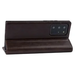 Telefontok Samsung Galaxy Note 20 Ultra - barna ráhajtófüles könyvtok-3