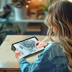 Tablettok XIAOMI PAD 8 / PAD 8 PRO (11,2 coll) - fenyő zöld smart case tablet tok, ceruza tartóval-10