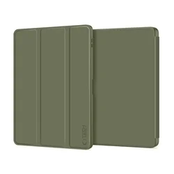 Tablettok XIAOMI PAD 7 / PAD 7 PRO (11,2 coll) - fenyő zöld smart case tablet tok, ceruza tartóval-1