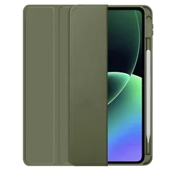 Tablettok XIAOMI PAD 7 / PAD 7 PRO (11,2 coll) - fenyő zöld smart case tablet tok, ceruza tartóval-3
