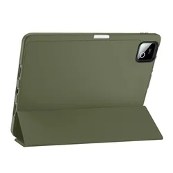 Tablettok XIAOMI PAD 7 / PAD 7 PRO (11,2 coll) - fenyő zöld smart case tablet tok, ceruza tartóval-4