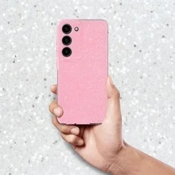 Telefontok Samsung Galaxy A57 5G - Glitter - pink csillámos hátlap tok-1