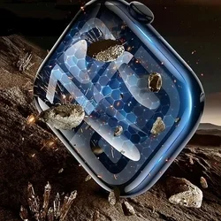 Xiaomi Watch 5 okosóra kijelzővédő fekete keretes fólia (3 db) felhelyezést segítővel-6