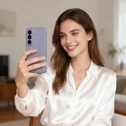 Telefontok Samsung Galaxy A57 5G - Tech-Protect Smart Wallet - lila bőr könyvtok﻿-4