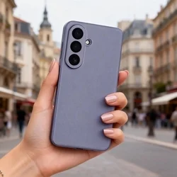 Telefontok Samsung Galaxy A57 5G - Tech-Protect Smart Wallet - lila bőr könyvtok﻿-5