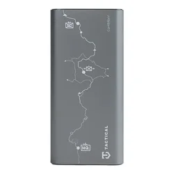 Tactical Squad - szürke powerbank, 2XType-C (USB-C) porttal, 10000 mAh, 30W, LED kijelzővel-2