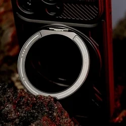 Telefontok Xiaomi Redmi Note 15 5G - Defender Armor Mag - MagSafe kompatibilis fekete ütésálló hátlap tok, kitámasztóval ﻿-1