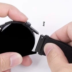 Okosóra szíj - Huawei Watch GT 5 (46 mm) - fekete szövet szíj (22 mm)-1