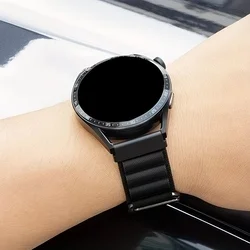 Okosóra szíj - Huawei Watch GT / GT2 / GT2 Pro (42 mm) - fekete szövet szíj (20 mm)-2