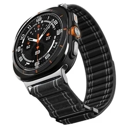 Samsung Galaxy Watch Ultra 2024 / 2025 (47 mm) - SPIGEN WBF0 BAND fekete szövet szíj-3