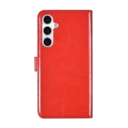 Telefontok Samsung Galaxy A37 5G - piros ráhajtófüles könyvtok-1