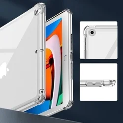 Tablettok iPad 2019 10.2 (iPad 7) - átlátszó ütésálló szilikon hátlapi tok-1