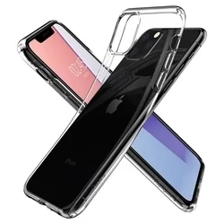 iPhone 11 PRO MAX Telefontok - SPIGEN LIQUID CRYSTAL átlátszó szilikon hátlap tok-1