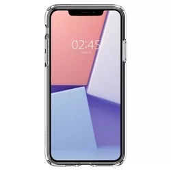 iPhone 11 PRO MAX Telefontok - SPIGEN LIQUID CRYSTAL átlátszó szilikon hátlap tok-4