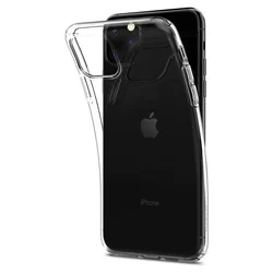 iPhone 11 PRO MAX Telefontok - SPIGEN LIQUID CRYSTAL átlátszó szilikon hátlap tok-6