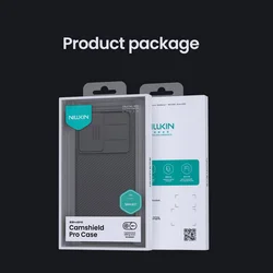 Telefontok Samsung Galaxy A37 5G - Nillkin csúsztatható kameravédős fekete hátlap tok-8