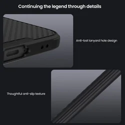 Telefontok Samsung Galaxy A57 5G - Nillkin Super Frosted - kameravédős fekete hátlap tok beépített mágnessel (MagSafe tartóval kompatibilis)-6