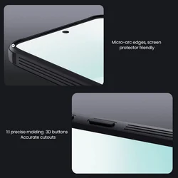 Telefontok Samsung Galaxy A57 5G - Nillkin Super Frosted - kameravédős fekete hátlap tok beépített mágnessel (MagSafe tartóval kompatibilis)-7