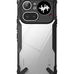 Telefontok Nothing Phone 4a Pro - Ringke Fusion X átlátszó/fekete hátlap tok-1