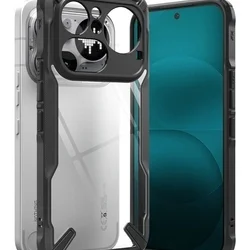 Telefontok Nothing Phone 4a Pro - Ringke Fusion X átlátszó/fekete hátlap tok-2