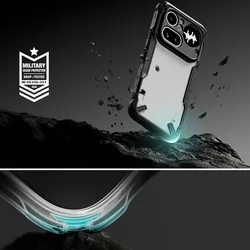 Telefontok Nothing Phone 4a Pro - Ringke Fusion X átlátszó/fekete hátlap tok-7