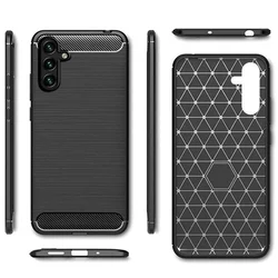 Telefontok Samsung Galaxy A27 5G - Carbon Fiber - fekete szilikon hátlap tok-3