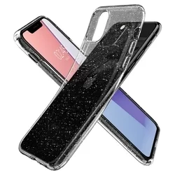iPhone 11 PRO MAX Telefontok - SPIGEN LIQUID CRYSTAL átlátszó szilikon hátlap tok-5
