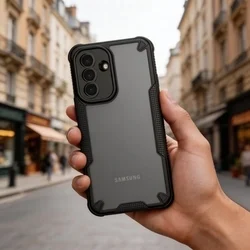 Telefontok Samsung Galaxy A37 5G - Tech-Protect RUGGED SHIELD - műanyag hátlap tok, fekete szilikon kerettel-2