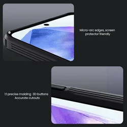 Telefontok Samsung Galaxy A36 5G - Nillkin Super Frosted - kameravédős fekete hátlap tok beépített mágnessel-8