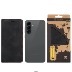 Telefontok Samsung Galaxy A57 5G - Tactical Xproof fekete szilikon keretes mágneses könyvtok-3