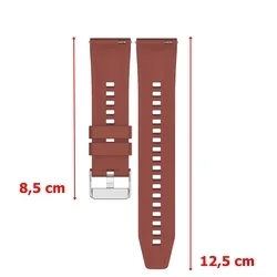 Okosóra szíj - Xiaomi Watch S4 / Watch S4 Sport - téglavörös szilikon szíj (22 mm)-1