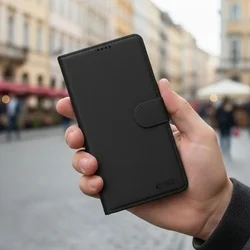 Telefontok Motorola Edge 70 Fusion / Fusion+ - Tech- Protect Wallet - fekete bőr könyvtok, ráhajtófüllel ﻿-4