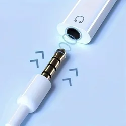 Adapter: TC-0008 - Type-C (USB-C) - Jack (3,5mm) adapter, fehér-1