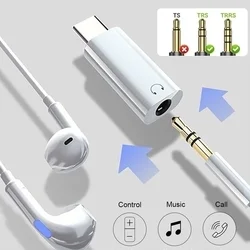 Adapter: TC-0008 - Type-C (USB-C) - Jack (3,5mm) adapter, fehér-2