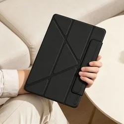Tablettok iPad 2022 10.9 (iPad 10) - fekete ORIGAMI smart case, ceruza tartóval-5