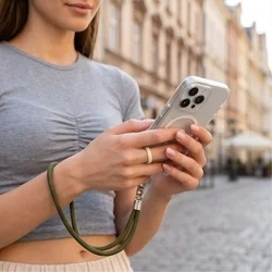 Telefontok Tech-Protect C10S Rope - univerzális tokba helyezhető váll- és csuklópánt - zöld-7