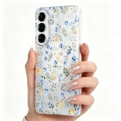 Telefontok Samsung Galaxy A27 5G - FLEXAIR tavaszi virág - mintás/átlátszó hátlap tok-1