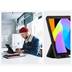 Tablettok Lenovo Idea Tab 11 coll (TB-336) / Tab K11 Gen 2 - fekete smart case tablet tok, ceruza tartóval-7