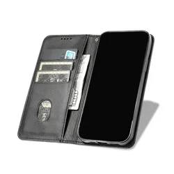 Telefontok Honor 200 Lite 5G - Flipcover - mágneses szilikon keretes fekete könyvtok-1