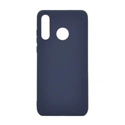 Telefontok Huawei P30 Lite - sötétkék szilikon tok-2