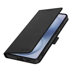Telefontok Xiaomi 17T Pro - Tech- Protect Wallet - fekete bőr könyvtok, ráhajtófüllel ﻿-4