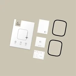 Xiaomi Redmi Watch 6 - okosóra flexi üvegfólia fekete kerettel (2db) -1