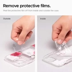 iPhone 11 PRO MAX Telefontok - SPIGEN CIEL átlátszó rózsa mintás hátlap tok-6