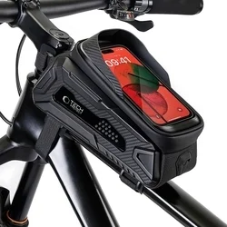Biciklis tartó Tech- Protect V2 L - univerzális kerékpárra szerelhető, fekete telefon tartó-1